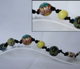 Ceramic bead bracelet