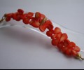 Orange coral bracelet