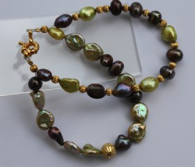 2-row purple-green bracelet