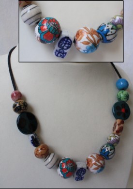 Ceramic beads necklace