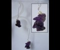 Amethyst bunch earrings