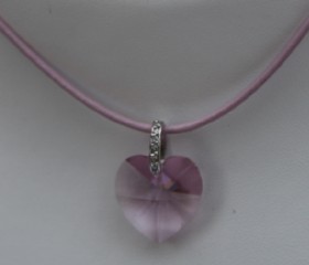 Pale purple heart-leather