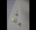 Silicon-pearl-swarowsky necklace