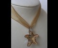 Star swarowsky with ribbon