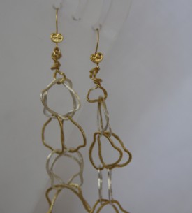 Double long starry earrings