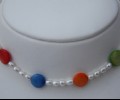 Pearls with colours necklace